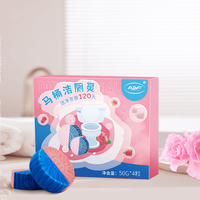 AJYF Pastille nettoyante pour cuvette de toilette jetable et écologique, parfumée à la rose, pour salle de bain