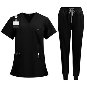 Conjuntos de Uniformes Médicos de Manga Corta para Quirófano, Tela Dobby de Poliéster Lavable a Mano, Uniformes Médicos Unisex para Enfermeros y Cirujanos - Product Image 6