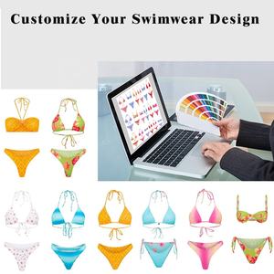 Costume da Bagno Personalizzabile con Stampa Ciliegie, Vestibilità Slim, Scollo a V, Novità 2025, Ideale per Vacanze al Mare, Delicato sulla Pelle - Product Image 6