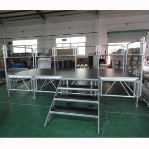 Scène de spectacle portable en contreplaqué de scène modulaire en aluminium réglable en hauteur - Product Image 4