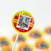 Numéro de série étiquette de sécurité Qr Code autocollant personnalisé vinyle/pet/pp/pe/papier boisson autocollant adhésif 1 "cercle accepter CN;ZHE