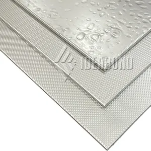 Aluminum Anodized Sheet Decorative Metal Texture Embossed 3D Aluminum Composite Panel For Store Front