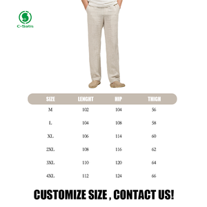 2024 printemps et été nouveaux pantalons décontractés <span class=keywords><strong>en</strong></span> <span class=keywords><strong>lin</strong></span> pour hommes - Product Image 6
