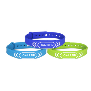 Braccialetti NFC Mini Regolabili con Codice <span class=keywords><strong>QR</strong></span> Stampato, Comodi Braccialetti RFID in Silicone per Bambini - Product Image 3