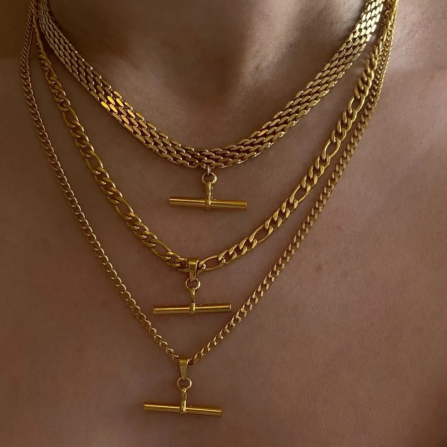 Dozzan — bijoux en or 2021 pour femmes, chaîne à maillons du zodiaque cubain, pendentifs Hip Hop en cristal pour collier, importé du monde