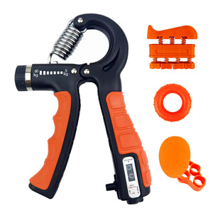 Ensemble de bandes de résistance KJ pour la rééducation des mains - Entraîneur à cinq doigts avec poignée à manivelle, ensemble de balles de préhension en PP - Product Image 5