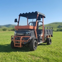 Maiba Véhicule Électrique Tout-Terrain Agricole à Cabine Ouverte, Quatre Roues, Transporteur de Marchandises, Batterie au Plomb Durable, pour le Transport et la Récolte en Verger