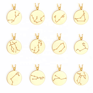 Colgante para astrología, placa o collar para mujer, accesorios inoxíbles, fabricación de bisutería, 18k - Product Image 3