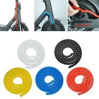 Funda protectora para freno de patinete eléctrico Xiaomi M365, tubos de protección en espiral ocultos para Motor, accesorios para patinete eléctrico, 1m