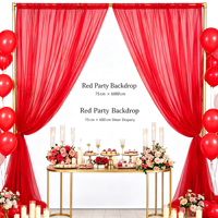 Rideau de fond romantique en tulle extra large, draperies en tissu transparent pour décorations d'arche de cérémonie de mariage