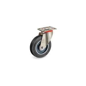 Tellure ROTA - 727513 Sigma ล้อยางยืดหยุ่น, ศูนย์เหล็กหล่อ, แกนหมุนบนจานยึดแบบ P-WHEEL กว้าง50มม., Ø 125 - Product Image 1