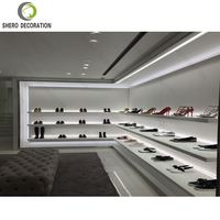 Vente en gros de chaussures de présentation d'intégration d'usine Étagère de présentation de magasin de conception Étagère de vitrine Magasin de détail