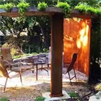 Corten стальной садовый уличный металлический непромокаемый солнцезащитный козырек для крыши навес для внутреннего дворика