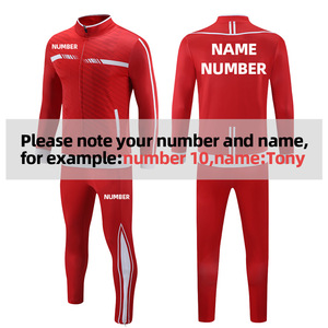 Completo da <span class=keywords><strong>Calcio</strong></span> Personalizzato di Alta Qualità per Uomo, Giacca e Pantaloni da Allenamento, Tuta Sportiva in Due Pezzi - Product Image 5