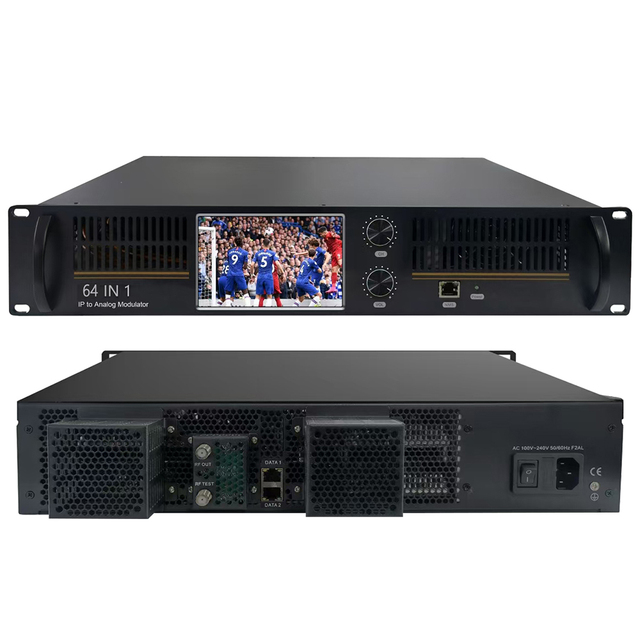 Catv 64-in-1 IP to Analog Modulator 16/32/48 Channel NTSC/PAL RF Metal 48-860MHz for Headend Systems