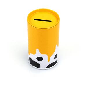 Недорогая Копилка круглой формы с масляным барабаном, металлическая жестяная коробка для экономии денег - Product Image 3