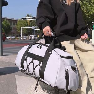 New Pink <b>Black</b> Fitness <b>Waterproof</b> Sports Gym Carry <b>Backpack</b> Large Travel Luggage Duffel Bag With Custom Logo for Men - Product Image 5