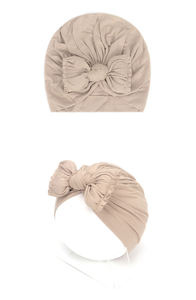 Chapeau mignon <span class=keywords><strong>Turban</strong></span> pré-noué avec nœud Bandeaux en coton pour cheveux Casquette nouée Hijab Turbans Petites filles Enfants Top Noeud Bébé pour enfants - Product Image 6