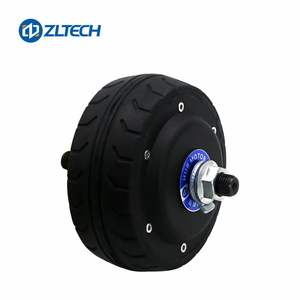 Zltech उच्च गुणवत्ता 4 इंच 24v 100w 450 आरपीएम 50 किलोग्राम भार आईपी 54 1024 ppr एन्कोडर रोबोट के लिए हब मोटर - Product Image 5