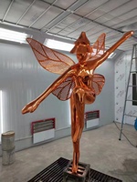 Sculpture abstraite en FRP, chien ballon moderne et créatif de style nordique, personnalisable, pour décoration extérieure et intérieure, statue animale artistique