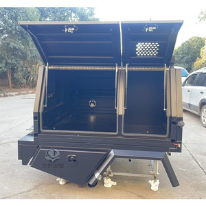 Made in China tùy chỉnh nhôm duy nhất Cab UTE lồng nửa khay cắm trại vải Hilux UTE tán với Hộp chó - Product Image 2
