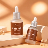 Flacon en verre de voyage portable de 30 ml avec compte-gouttes - Bouchon sécurisé pour les soins de la peau en déplacement - Flacon en verre pour huile essentielle de taille personnalisable