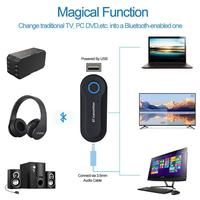 Nuevo Adaptador de Audio Inalámbrico Portátil Manos Libres, Convertidor AUX para Automóvil, Receptor USB para Computadora, Transmisor de Música