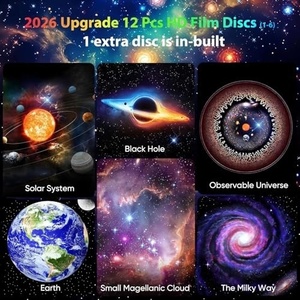 Lámpara de Techo Giratoria con Proyector de Nebulosas y Estrellas, Luz Nocturna con 12 Películas - Product Image 2