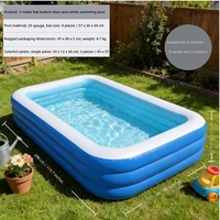Piscine gonflable pour enfants, nouvelle piscine extérieure de grande taille pour la maison, piscine pour bébé en plastique épaissi, vente chaude