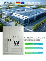 Batería de Iones de Litio LiFePO4 de 261 kWh, 51.2 V, 314 Ah, para Sistema de Energía Solar Conectado a la Red, Refrigeración por Aire, 8000 Ciclos de Vida Útil, Gabinete IP54