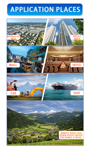 4 ban nhạc di động tín hiệu Booster GSM DCS WCDMA LTE 900 1800 2100 2600 Mạng khuếch đại Repeater 2G 3G 4G màu xám - Product Image 5