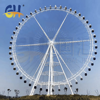 Rueda de la Fortuna Gigante de 88 Metros de Altura, Líder en la Industria, Fabricada en China, para Venta en Parques Temáticos Gigantes al Aire Libre