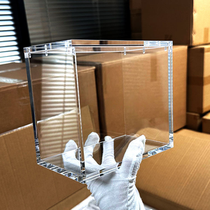 Boîte de protection en acrylique AW pour Pokémon, boîte Elite Trainer Box avec couvercle magnétique et étuis de collection ETB à bords arrondis - Product Image 5