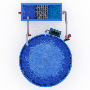 사각형 패턴 라운드 어항 양식 장비 PVC/PP 플라스틱 필터 장비 - Product Image 3