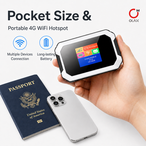 โมเด็ม OLAX MT80 ความเร็วสูง LCD ปลดล็อค Wifi6 150mbps 4g Lte รองรับซิมการ์ด พร้อมพอร์ตเสาอากาศ Crc9 2 พอร์ต โมเด็ม 4g Lte ซิม - Product Image 4