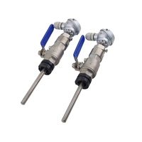 Sonde de température IP56 personnalisable OEM/ODM en stock usine, construction en acier au carbone et PTFE pour sonde de surface sous pression