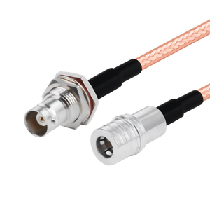 Impermeable IP67 BNC hembra a QMA macho con cable coaxial RG142 RF - Product Image 1