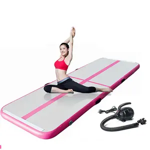 LINYIQUEEN Air Track Inflatable Gymnastics Mats Custom 2M 3M 4M 5M 6M 7M 8M Elastic Anti-fall Anti-stretch For Yoga Tumbling