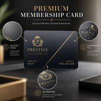 Impression de cartes en PVC plastique brillant et mat personnalisées CMYK, cartes de membre mates 85,5 x 54 mm