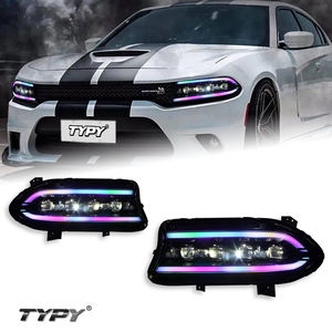 Luces LED RGB de 12V con Cambio de Color 6000K Nuevas para Conjuntos de Faros Delanteros Charger (Modelos 2015-2021) - Product Image 1