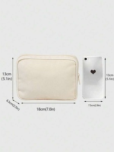Pochette de pharmacie originale en toile, sac de rangement pour médicaments de voyage, pochette mignonne pour pilules, vitamines, articles de toilette et maquillage avec fermeture éclair - Product Image 5