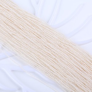 Collar de Cruz Hecho a Mano en Zhuji, Cuentas de Perlas Blancas de Agua Dulce de 1-1.25mm, Forma de Mini Papa, Color Punch, DIY - Product Image 3