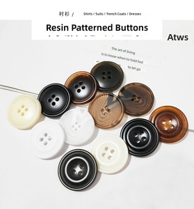 Botones de Resina Clásicos de Alta Calidad con Reverso Plano para Camisas, Suéteres y Abrigos de <span class=keywords><strong>Hombre</strong></span> y Mujer, Accesorios de <span class=keywords><strong>Ropa</strong></span> de 4 Agujeros - Product Image 1
