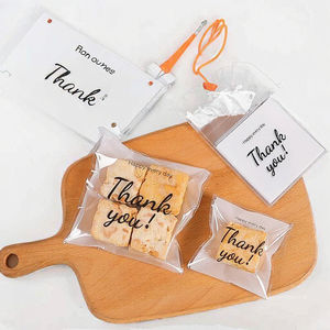 Self-Adhesive Self-Sealing Thick Frosted CP Composite Matte Film Material PE Plastic Food Packaging <b>Bag</b> for <b>Cookies</b> - Product Image 3