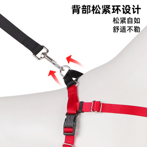 Harnais de poitrine anti-explosion à boucle avant pour animaux de compagnie, gilet réglable en nylon pour chien, tailles XS-XL, pour Golden Retriever et Corgi - Product Image 3