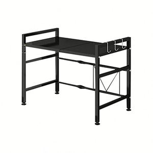 Expandable Microwave Oven Rack Toaster Stand Storage <b>Holder</b> Counter Shelf Baker Organizer Rack Desktop Printer Stand - Product Image 4