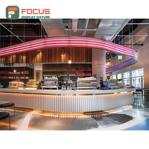 Exhibidor Comercial de Café con Acabado de Madera Mate, Estante para Pastelería, Exhibidor de Café para Tienda - Product Image 3