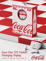 Écouteurs sans fil Coco Cola T25 pour IPX4 5.4, étanches, à réduction de bruit, longue autonomie