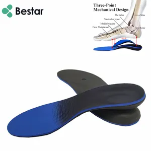 Bestar orthotic 신발 안창 세미 리지드 지원 신발 매일 발 아치 깔창 지원 아치 지원 발바닥 근막염 깔창