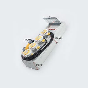 กล่องจ่ายไฟแบบพกพา IP67 40A RCD+4x16A MCB  ตัวเรือน ABS/PC แข็งแรงทนทาน 3x110V เต้ารับอุตสาหกรรม - Product Image 1